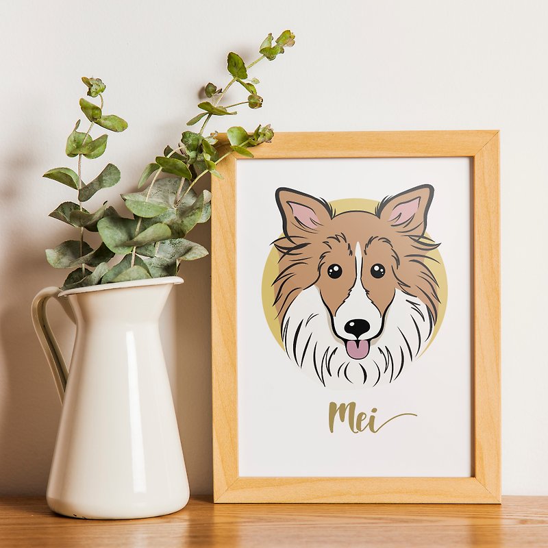 Cartoon Portrait, Custom Pet Portrait Digital File, Personalized Dog Portrait, - Digital Portraits, Paintings & Illustrations - Other Materials 