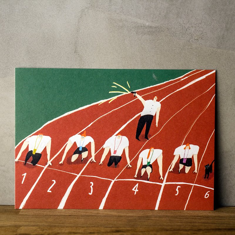 Run Office Workers Run - Postcard - การ์ด/โปสการ์ด - กระดาษ 