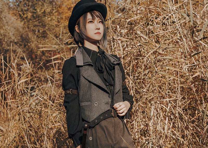 Steampunk Gothic Retro Wool Suit Collar Double Breasted Detachable Cape Cloak - อื่นๆ - วัสดุอื่นๆ สีเทา