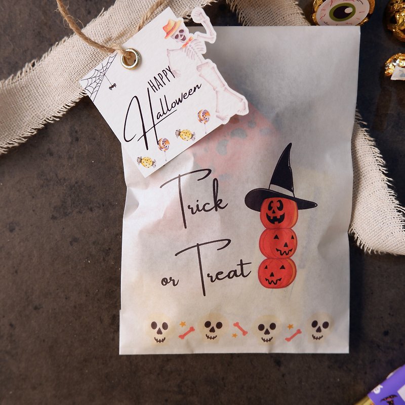 【Trick or Treat for Halloween】Trick or Treat Paper Bag - Other - Paper Orange