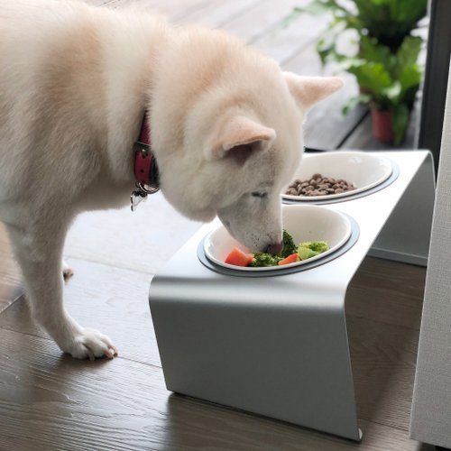 Shiba Inu multifunctional pet inclined bowl holder dog bowl cat bowl pet  bowl pet water bowl ant-proof bowl - Shop shibauni Pet Bowls - Pinkoi