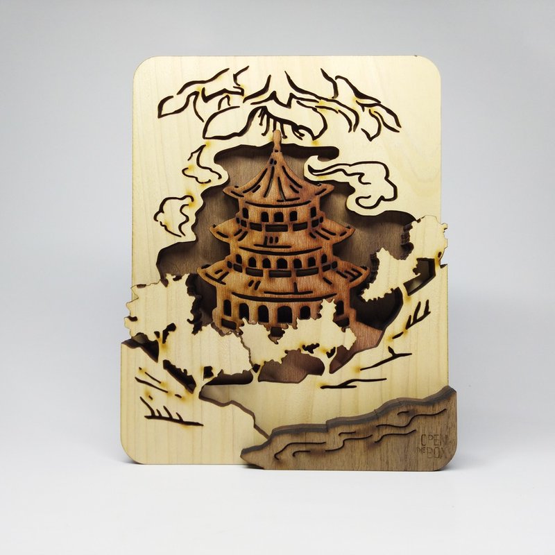 Scented and Peaceful Ornaments in the Realm of Cherry Blossoms-Elegant Three-dimensional Wood Paintings - น้ำหอม - ไม้ 