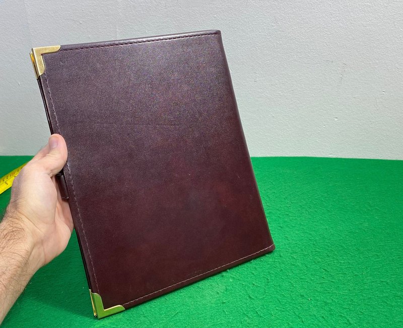 Leather Binder, Notebook Cover, Leather Notebook, Folder, Leather Journal - แฟ้ม - หนังแท้ 