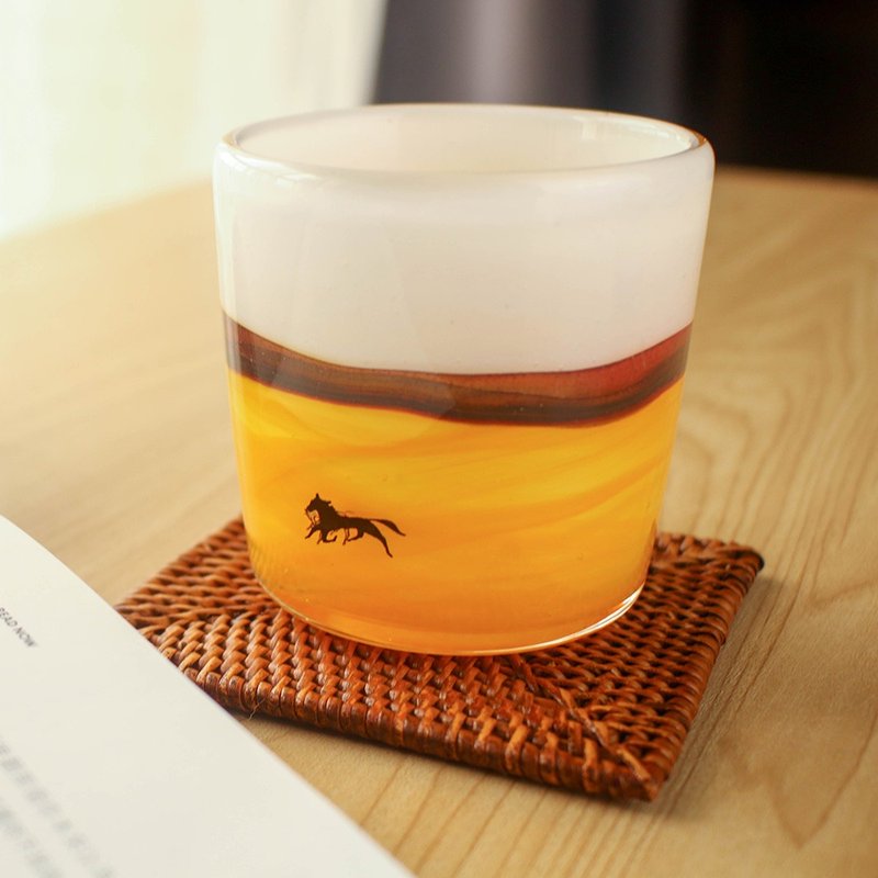 歷史博物館 常玉【馬】琉璃杯 - 玻璃杯 - 玻璃 透明