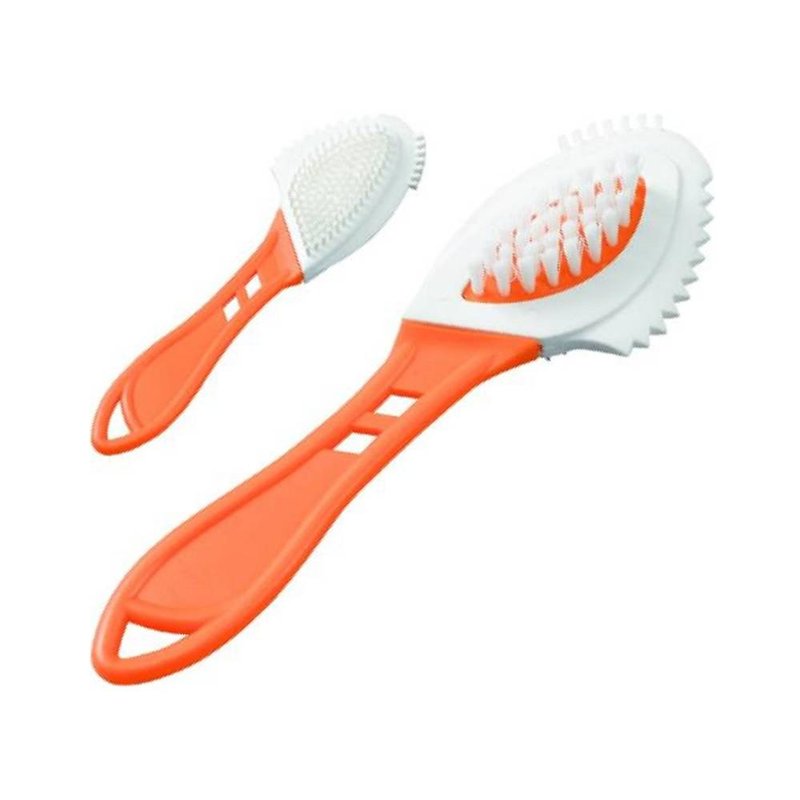 Multifunctional rubber brush made in Germany - Insoles & Accessories - Rubber Orange