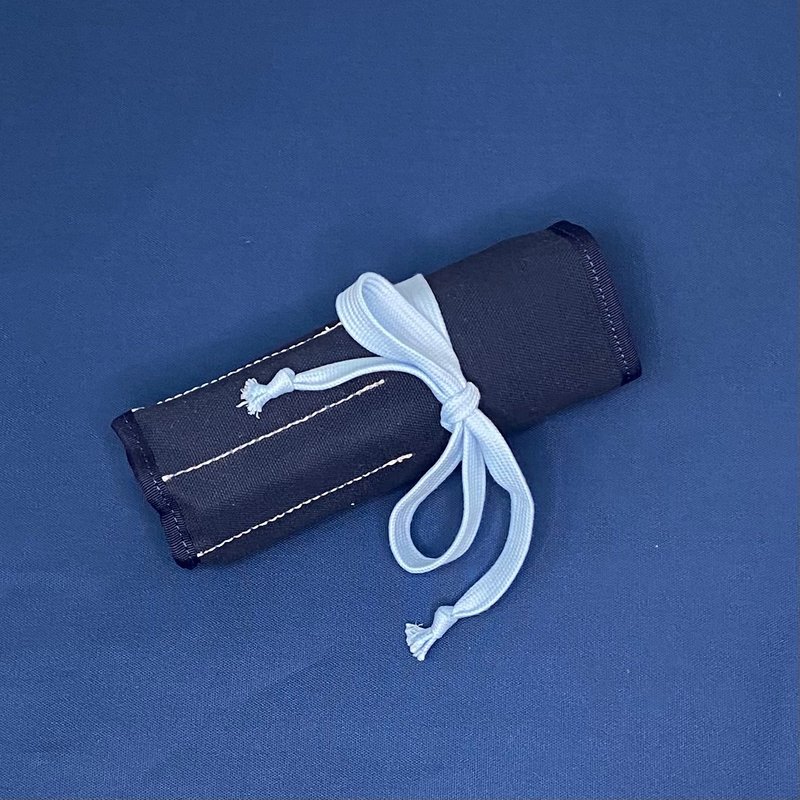 Tool roll_modified 05_pinkoi limited color - Pencil Cases - Cotton & Hemp Blue