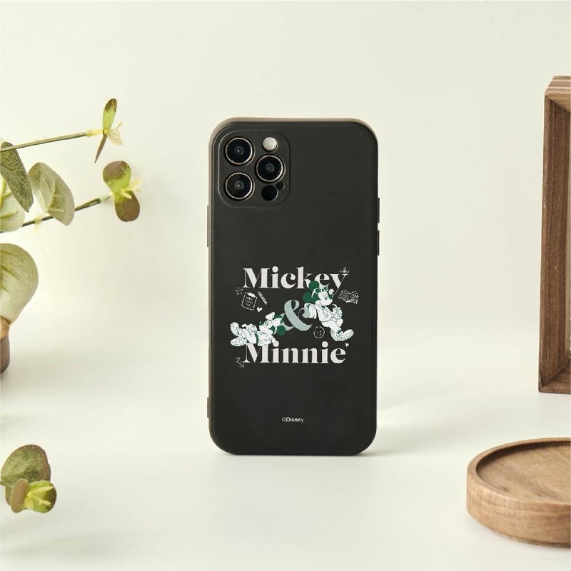 Disney Life-米奇與米妮款純色矽膠iPhone手機殼 - 手機殼/手機套 - 矽膠 黑色