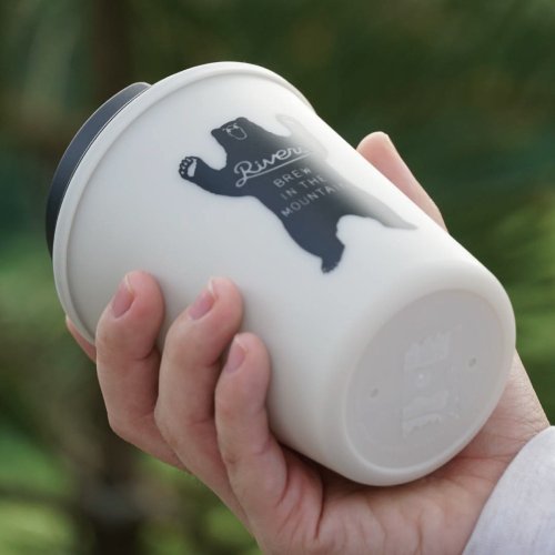 Rivers Drinkware 【2件79折】日本 Rivers SLEEK BEAR雙層隨行杯300ml / 共2色