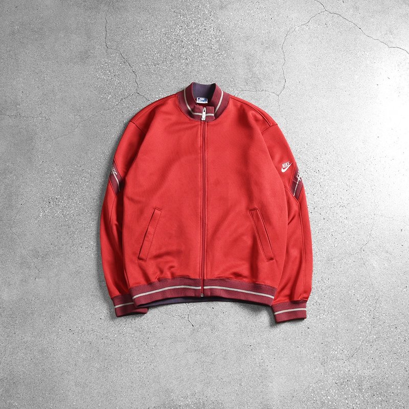 Vintage Nike 運動外套 / 教練外套、復古休閒、美式運動外套 - 女大衣/外套 - 其他材質 紅色