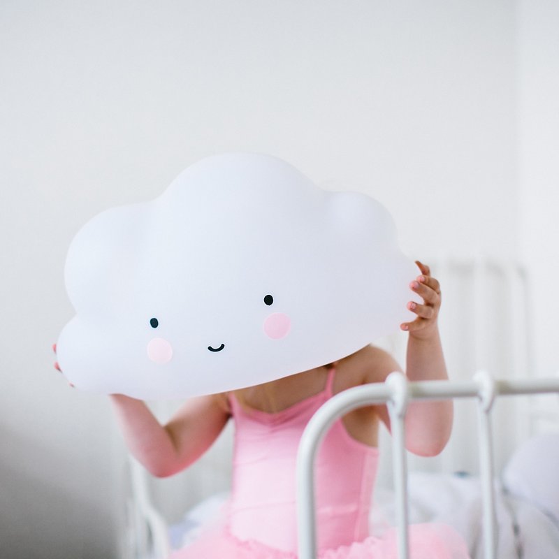 荷蘭 a Little Lovely Company–療癒大雲朵觸控式裝飾燈 - 燈具/燈飾 - 塑膠 白色