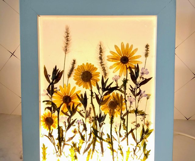 Pressed real flower Frame, Pressed flowers Art, Home Decor