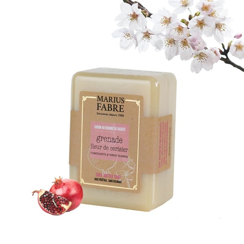 Happiness Natural Herbal Soap Series-Sakura Pomegranate Shea Butter Herbal Soap 150g/250g - Soap - Other Materials 