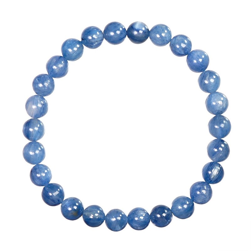 【正佳珠寶】藍晶石 頂級貓眼藍晶 6.8-7.3mm 藍晶石手珠 - 手鍊/手環 - 半寶石 多色