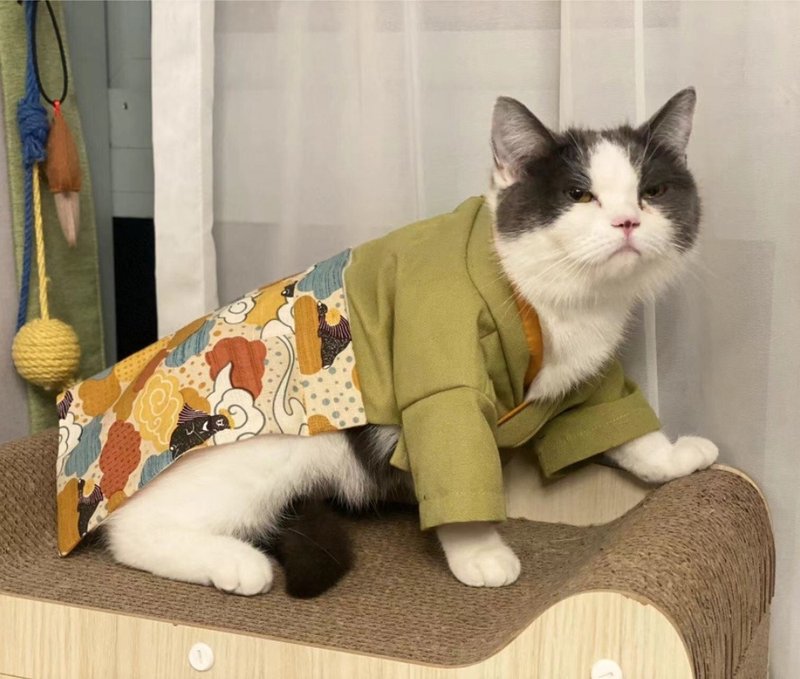 Handmade Pet kimono - ชุดสัตว์เลี้ยง - ผ้าฝ้าย/ผ้าลินิน หลากหลายสี