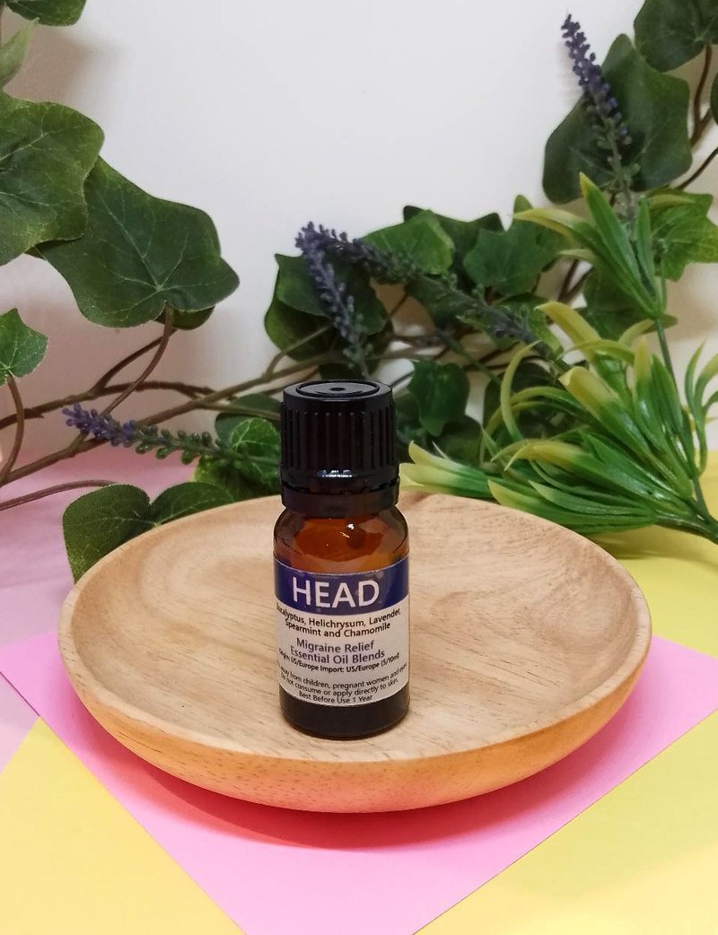 Pure Plant Essential Oil Head Migraine Relief Essential Oil Blend - Fragrances - Other Materials Blue