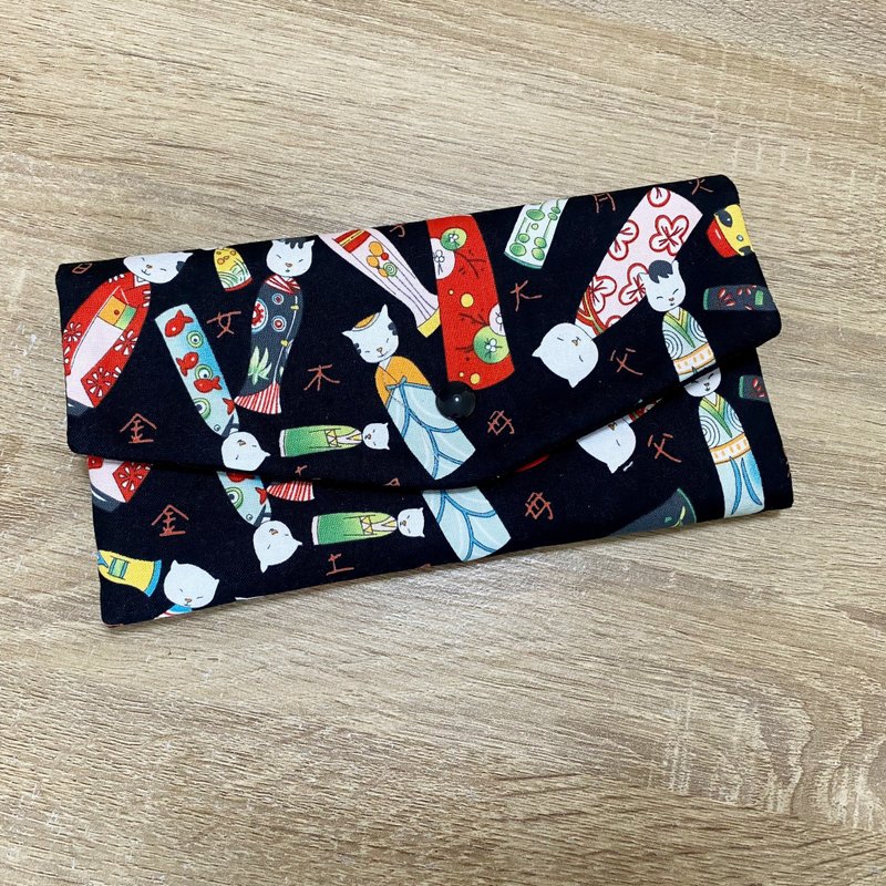 日本娃娃  紅包袋  口罩收納袋  存摺包   多功能小包 可愛獨家款 - 紅包袋/春聯 - 棉．麻 