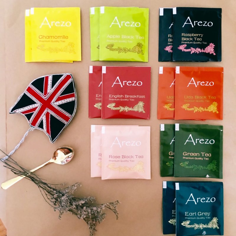 Arezo Tea Colorful Life單包裝16包入(SGS歐盟標準) - 茶葉/茶包/水果茶 - 新鮮食材 多色