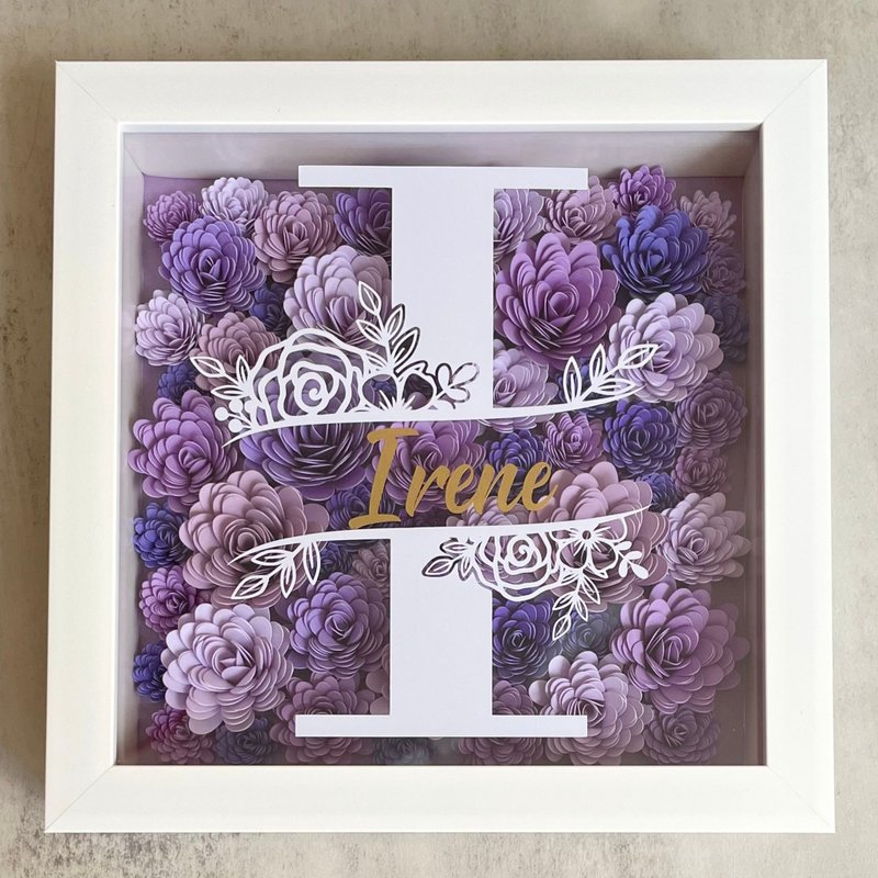 Alphabet Gift Box (Small) - Noble Purple Series 2 - ของวางตกแต่ง - กระดาษ สีม่วง