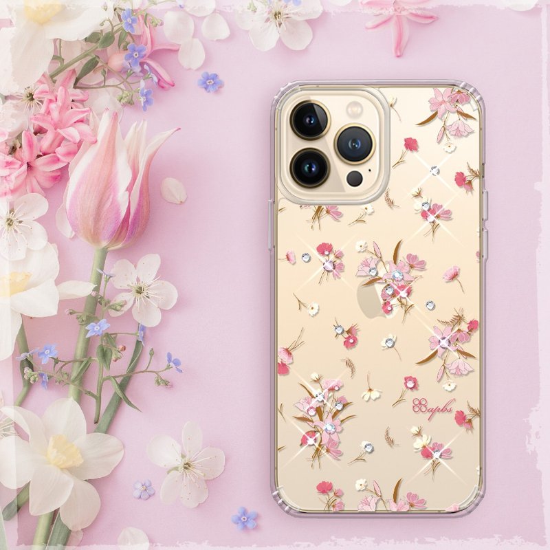 iPhone 13全系列 水晶彩鑽防震雙料手機殼-小清新-蘆莉草 - 手機殼/手機套 - 其他材質 多色