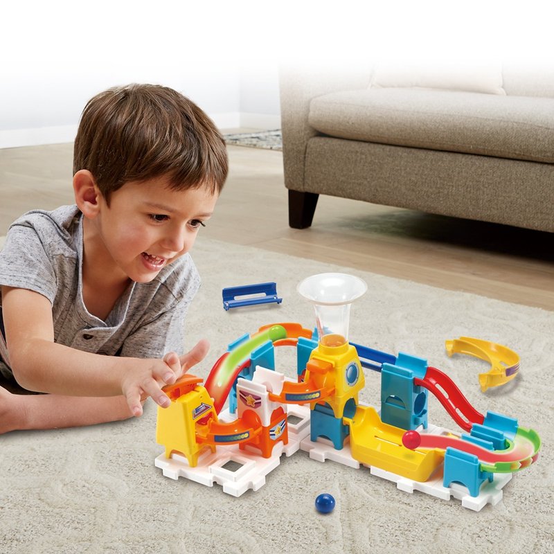 Vtech Intelligent Rolling Ball Building Block Construction Track Set-Basic Model - Kids' Toys - Plastic 