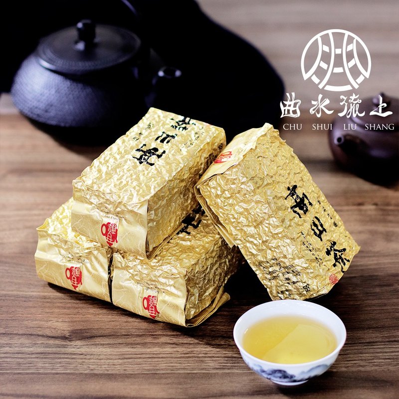 曲水流上－沐雲冠軍極品醇香高冷高山烏龍茶(150g*4件組-共1) - 茶葉/茶包/水果茶 - 其他材質 金色