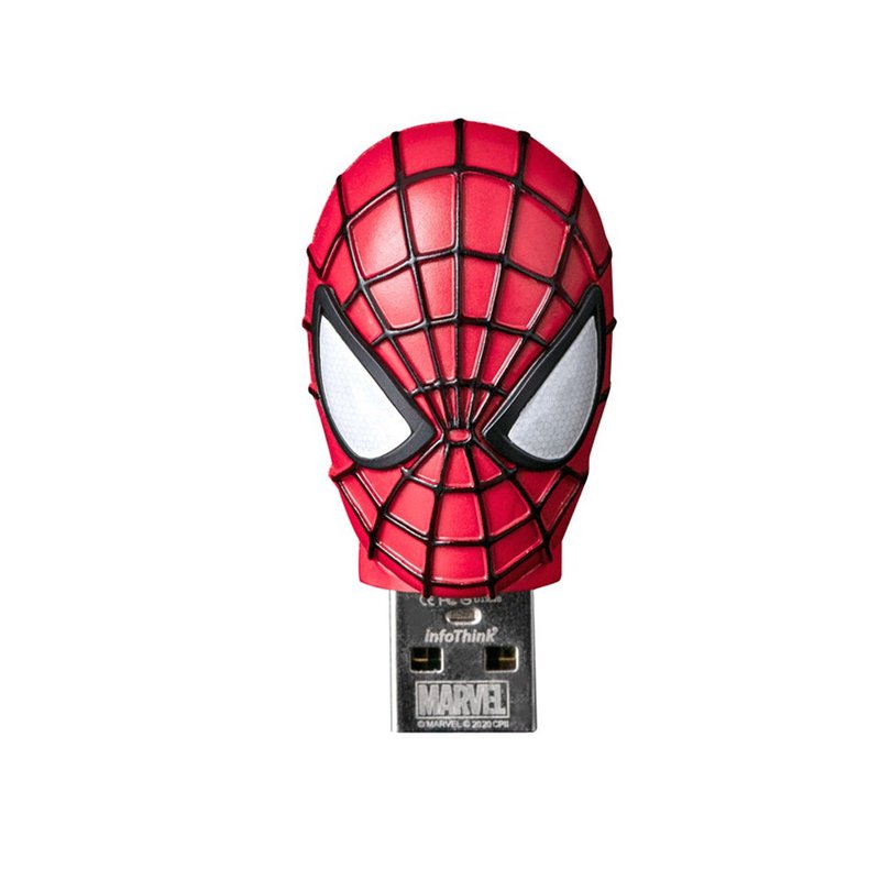 InfoThink Spider-Man Series Zinc Alloy USB Flash Drive 16GB - แฟรชไดรฟ์ - โลหะ สีแดง