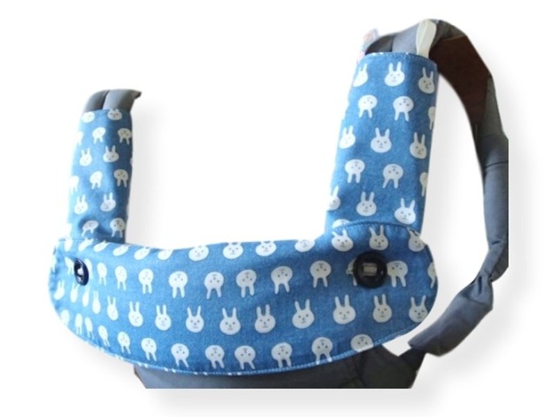 Ergo 360 / Adapt / Omni BIB, Drool Pads, 嬰兒背帶口水巾, Blue Bunny, Japanese Fabric - 圍兜/口水巾 - 其他材質 藍色