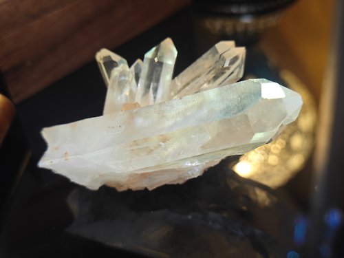 zen crystal jewelry 礦石水晶 馬島水晶|淡粉色|可加製水晶墊或底座|crystal healing