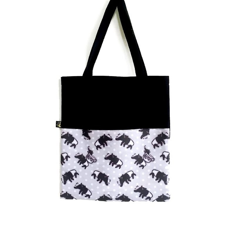 1212 Play design canvas bag - Mr. Malay film - Messenger Bags & Sling Bags - Cotton & Hemp Black