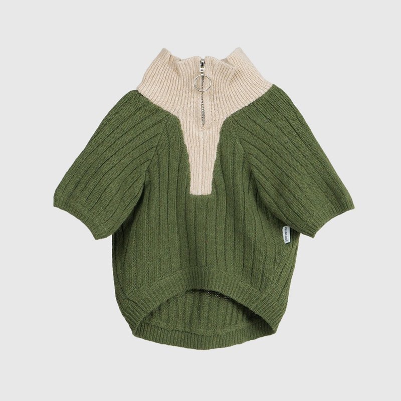 SPUTNIK half-zip sweater - Clothing & Accessories - Other Man-Made Fibers Green