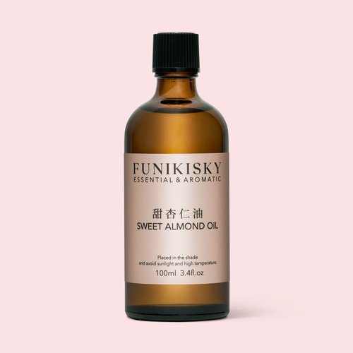 FUNIKISKY 氛圍氣天然精油品牌 經典護膚【甜杏仁油】滋潤保濕 按摩 刮痧 油壓 送禮自用首選