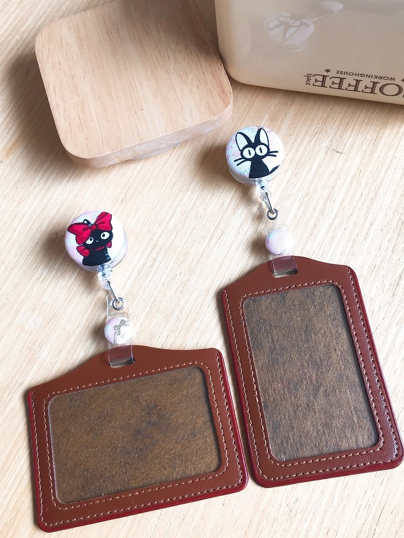 Hand for Gifts "ALL PASS" kiki cat Retractable buckle  - ID & Badge Holders - Cotton & Hemp 