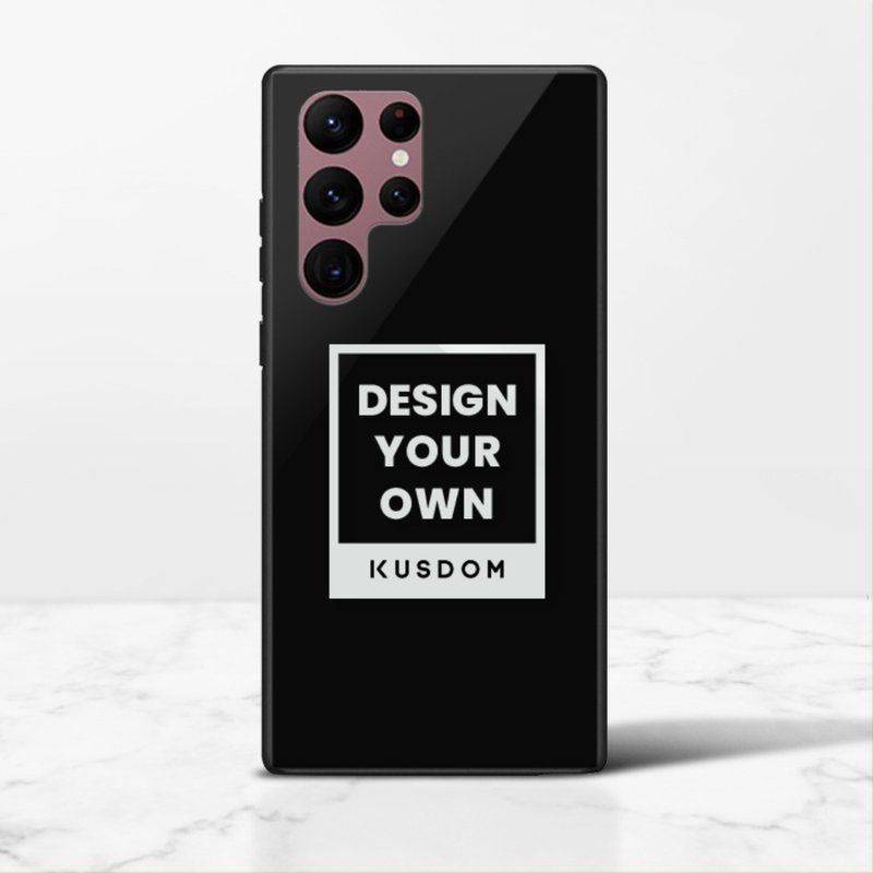 【客製化禮物】Samsung Galaxy S22 鋼化玻璃殼/手機配件 - 手機殼/手機套 - 其他材質 透明