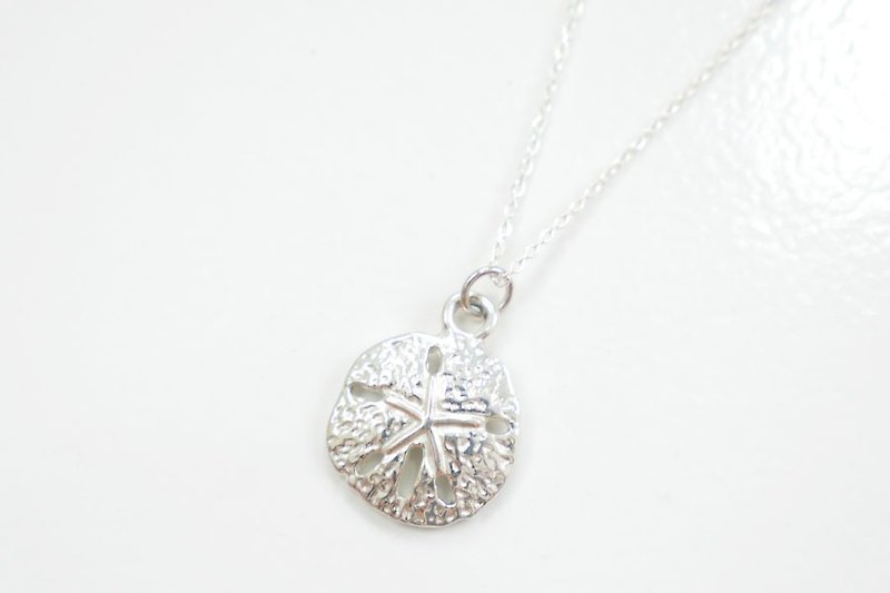 Sand Dollar Sterling Silver Necklace - Necklaces - Stone Silver