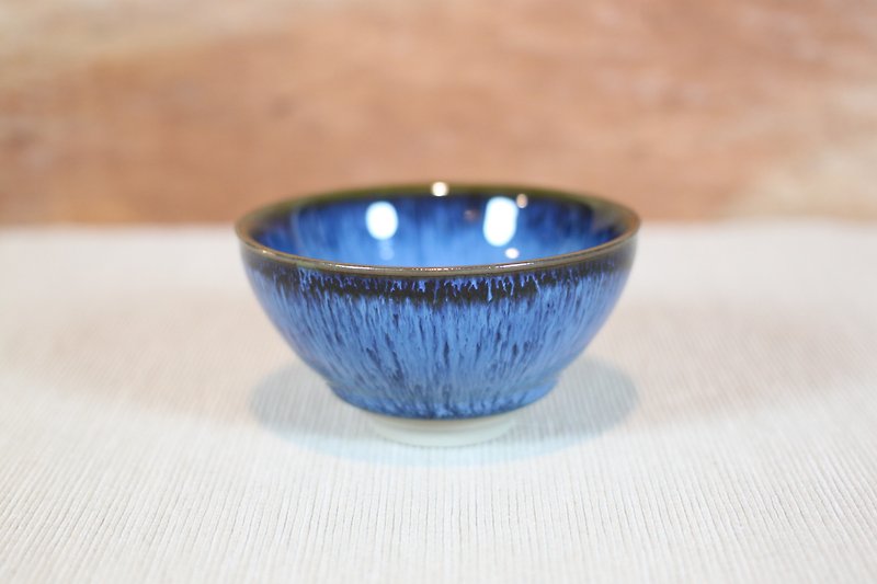【Made in Taiwan】Zhanhai Tianmu Glazed Tea Cup and Tea Bowl Famous Ye Minxiang Works - ถ้วย - ดินเผา 