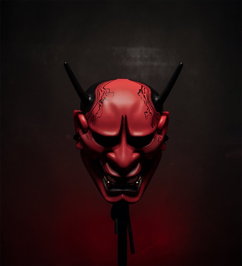 Japanese Traditional plastic Noh Mask Collection handmade Hannya theater Kabuki - 壁貼/牆壁裝飾 - 塑膠 