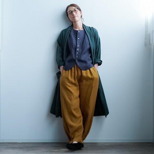 wafu. リネンベスト　ショードロン　Mサイズ wafu【リネンベスト】世代を超えて愛されるヨーロピアンヴィンテージ