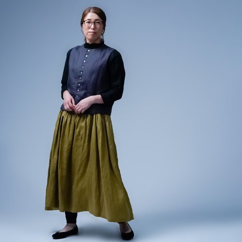 wafu【リネンベスト】世代を超えて愛されるヨーロピアンヴィンテージ