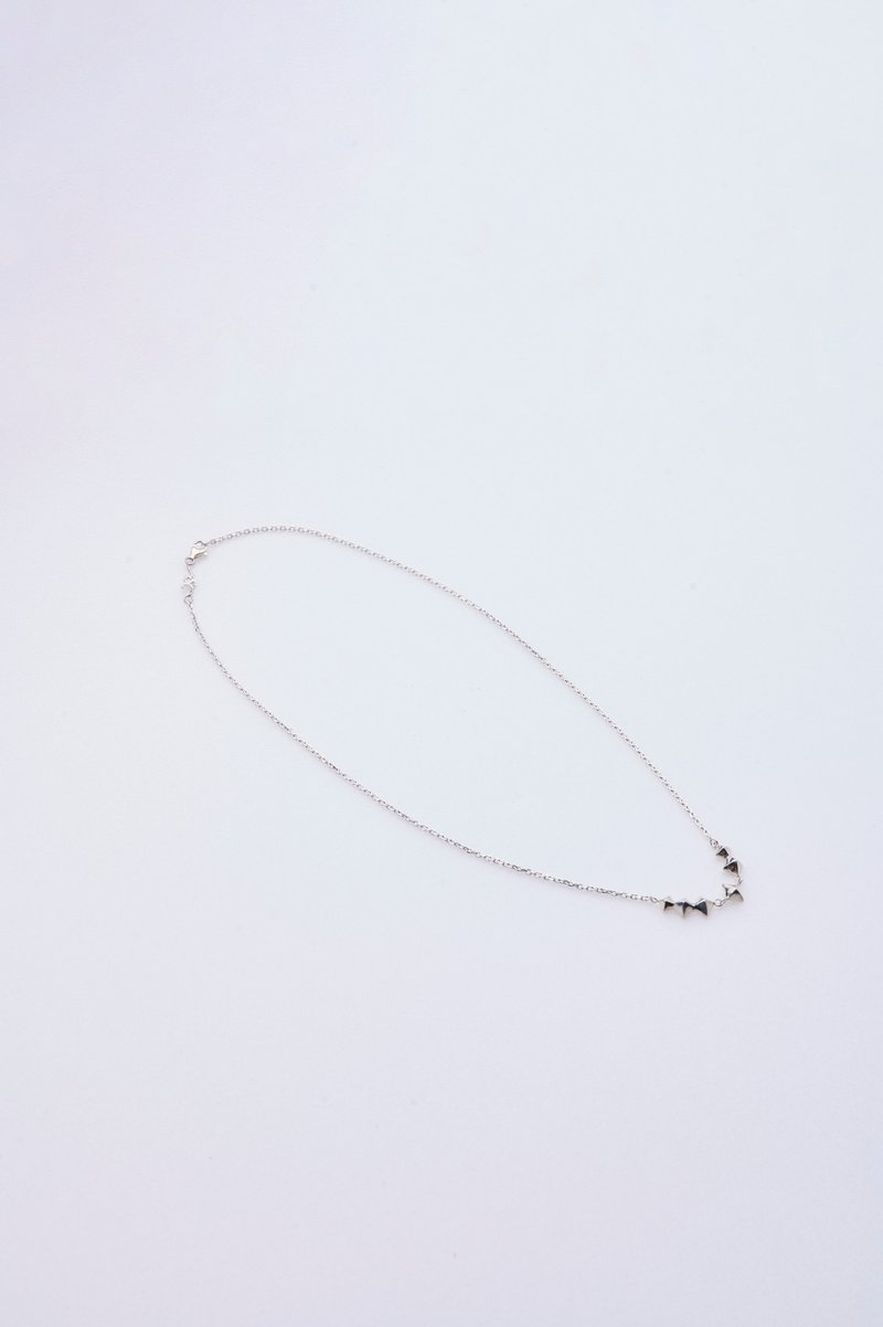 Quadstar necklace - 項鍊 - 純銀 