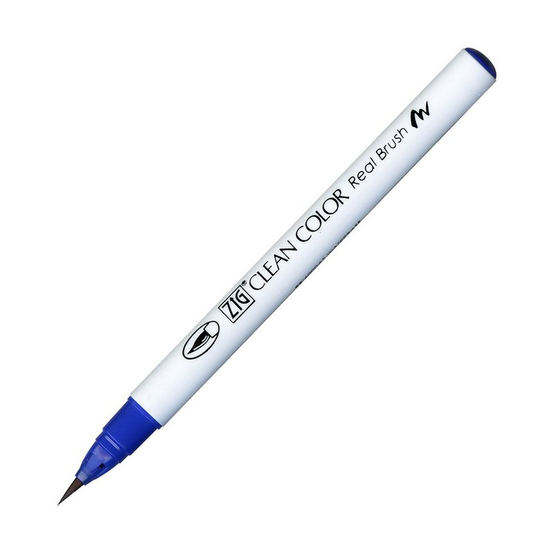 [Kuretake Japan Kuretake] ZIG Painted Brush Blue - อุปกรณ์เขียนอื่นๆ - พลาสติก สีน้ำเงิน