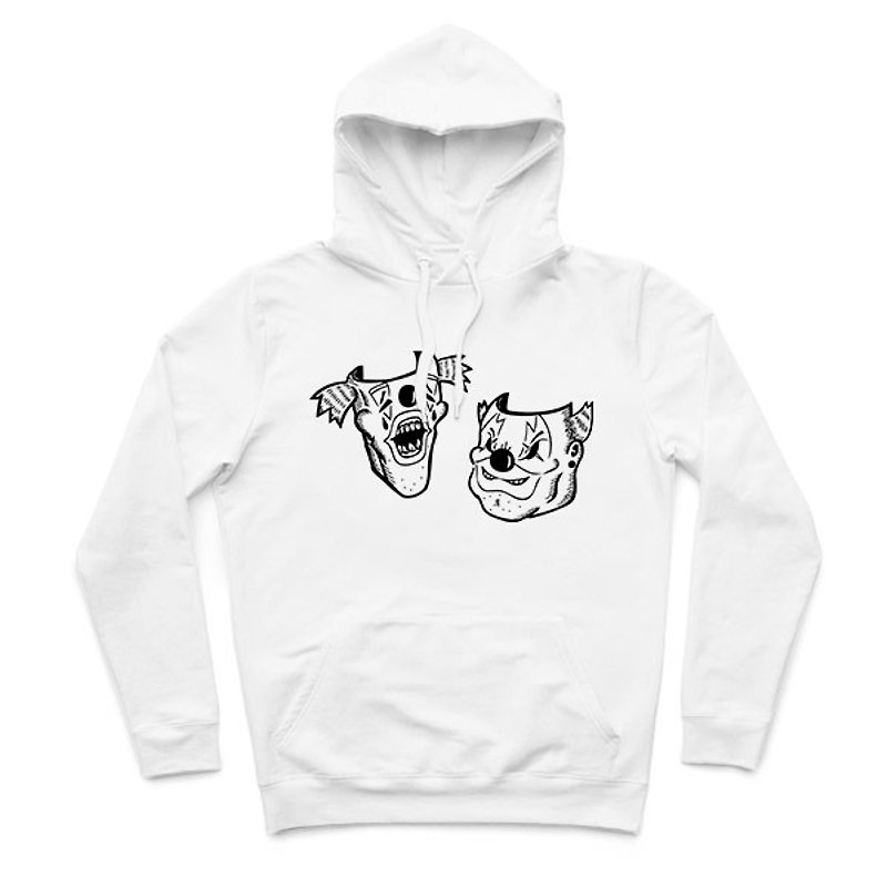 Fat Ugly Brother Thin Ugly Brother-White-Hooded T-shirt - Unisex Hoodies & T-Shirts - Cotton & Hemp White