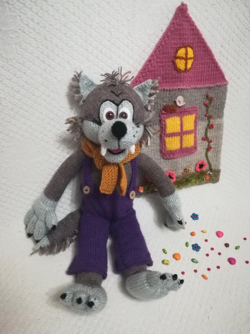 当時物 ディズニーランド ビッグバッドウルフ ぬいぐるみ 三匹の
