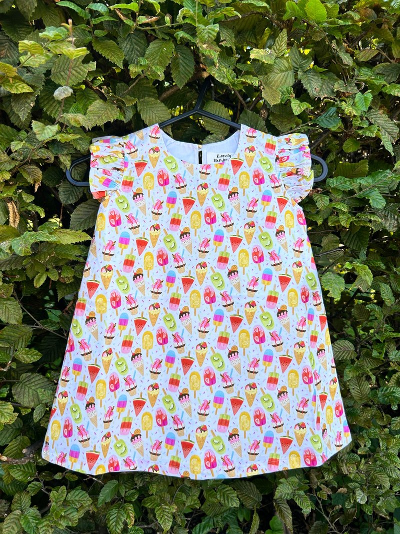 One Piece Dress for Girl Summer Dress for her Gift for Girl Birthday Gift - Tops & T-Shirts - Cotton & Hemp Multicolor