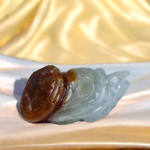 瓔珞珠寶盒 E.L.Jewelry Box 【吉祥‧長壽】飄紅翡翠錢龜擺飾 | 天然緬甸玉翡翠A貨 | 送禮