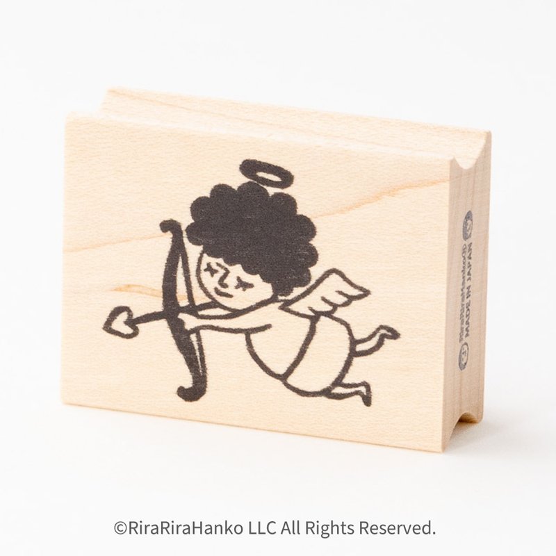 リニューアル　天使ちゃん*30mmx40mm*ラバースタンプ*R972 - 印章/印台 - 木頭 