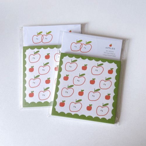 HJSSSTUDIO APPLES 方形便簽 8×8cm 30張