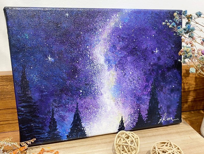 Painting Course - Midsummer Night Sky / The course is by appointment only. Welcome to inquire about the class time. - วาดภาพ/ศิลปะการเขียน - ผ้าฝ้าย/ผ้าลินิน 