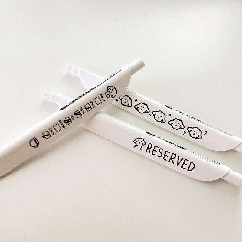 Clip Pen - Pen & Pencil Holders - Plastic White