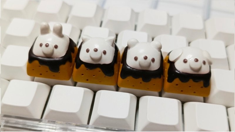 S'more keycap - 電腦配件 - 黏土 咖啡色