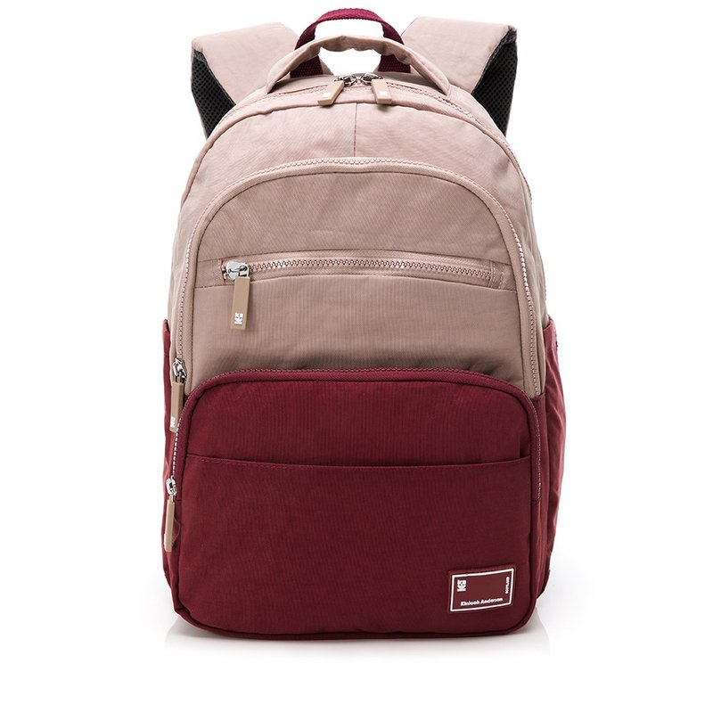 【Kinloch Anderson】Fresh Mocha Functional Backpack-Burgundy - กระเป๋าเป้สะพายหลัง - ไนลอน สีแดง